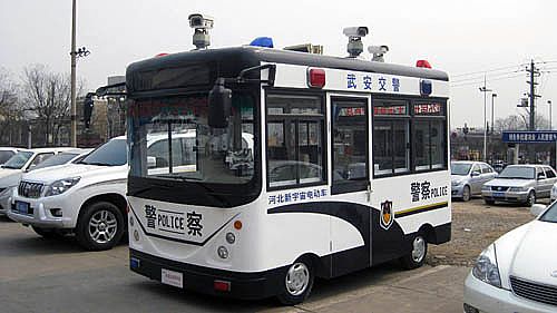 移動警務室武安縣交警隊配備現(xiàn)場